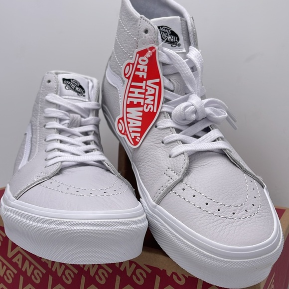 Vans WMNS White High-Top Sneakers Sk8-Hi Tapered
Leather Nimbus Cloud - Picture 5 of 16